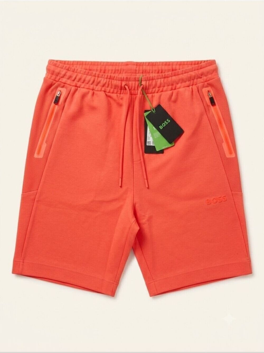 BOSS Hugo Boss Headlo 1 Sweat Shorts Open Red Coral NWT XL Style # 50510348